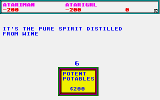 Jeopardy atari screenshot